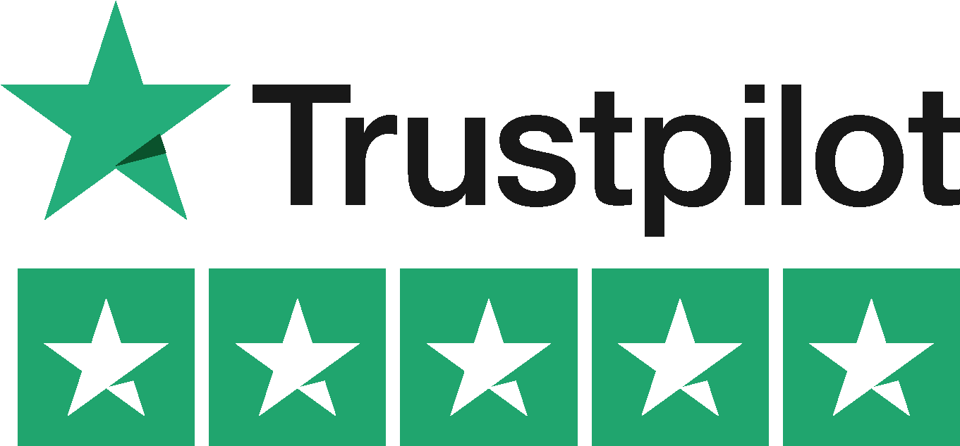 Five-star Trustpilot rating logo