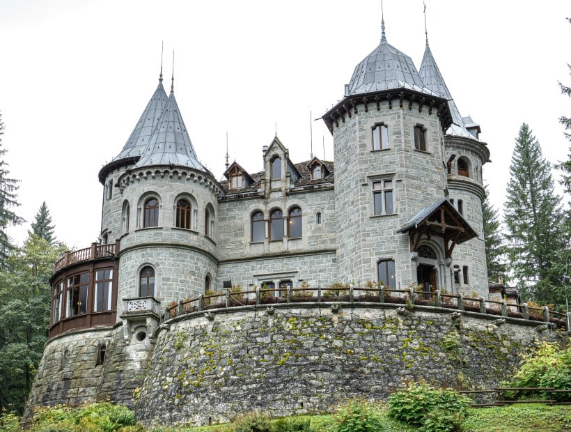 Fénis Castle medieval towers and walls in Aosta Valley Italy Trails