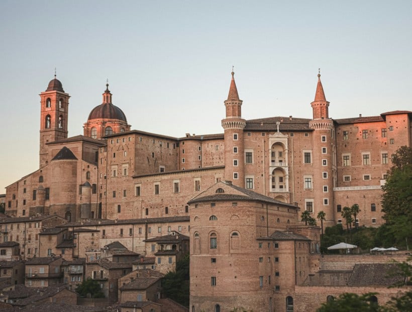 Palazzo Ducale Renaissance courtyard in Urbino Marche Italy Trails